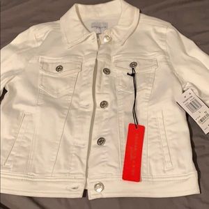White jean jacket